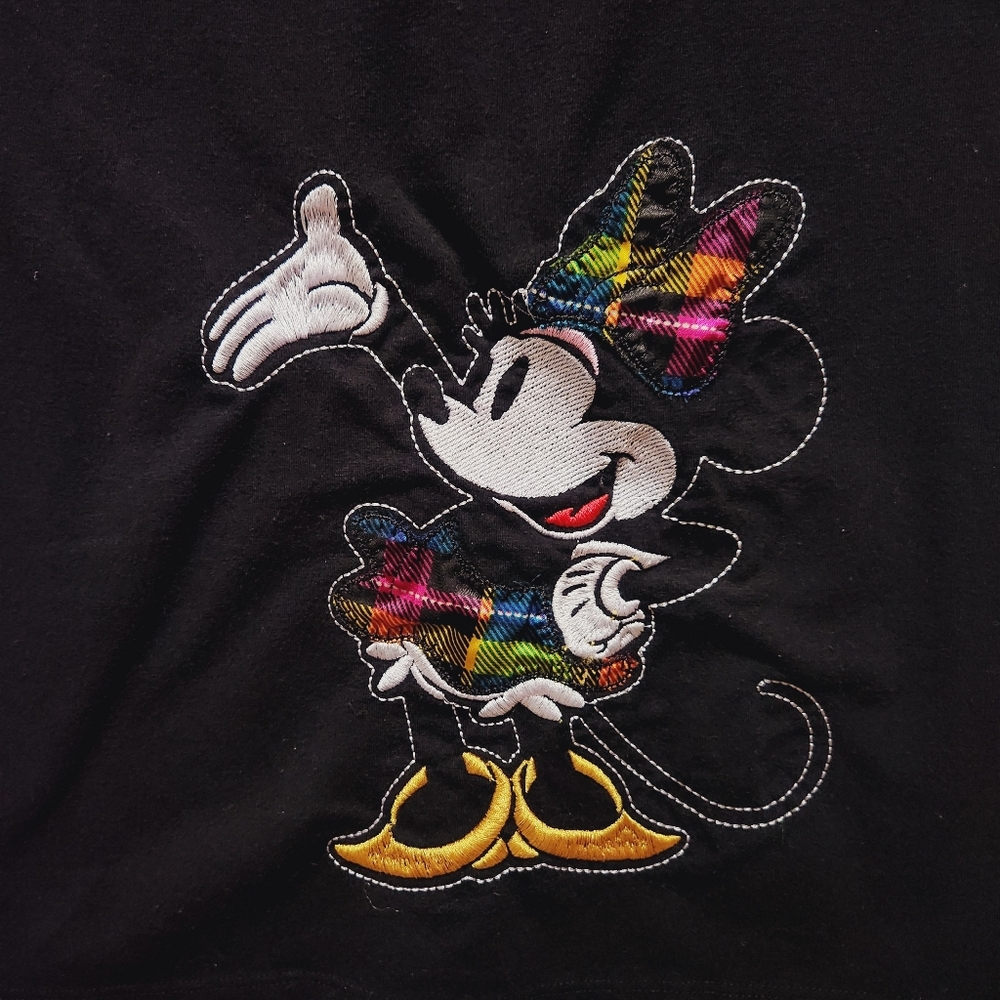 Disney Black Minnie Mouse Vneck Tank Top - Picture 3 of 11